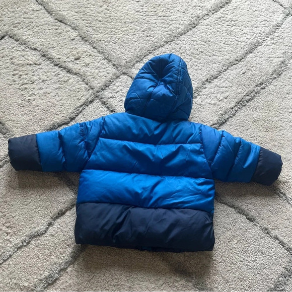 Michael Kors Color block Blue puffer coat winter Jacket size 12 months - Picture 6 of 6